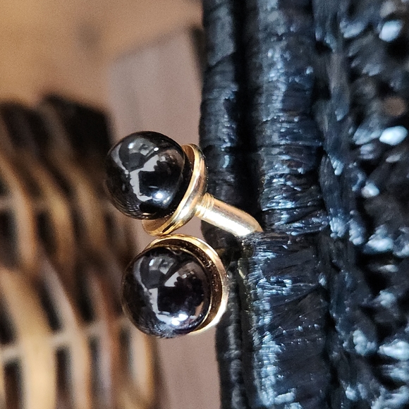 FANCY Vintage Beaded black clutch - Picture 3 of 6